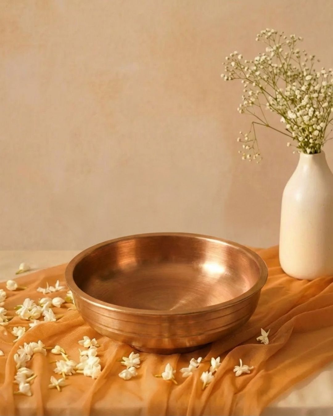 Small size heavy brass bowl