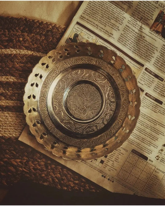 brass antique touch bowl