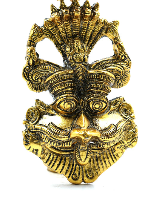 Brass Naga Guardian Wall Mask – Symbol of Protection