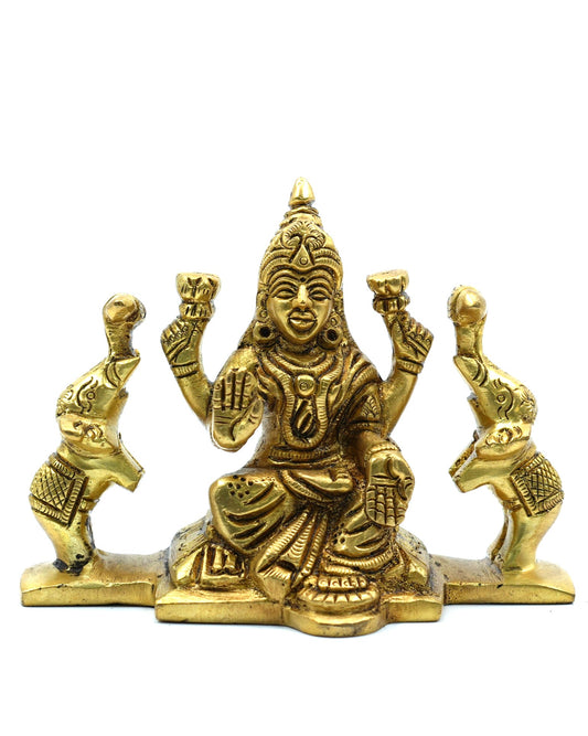 Gaja Lakshmi Gold Finish