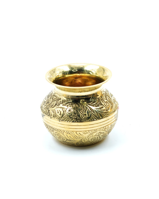 Medium sized brass kalash