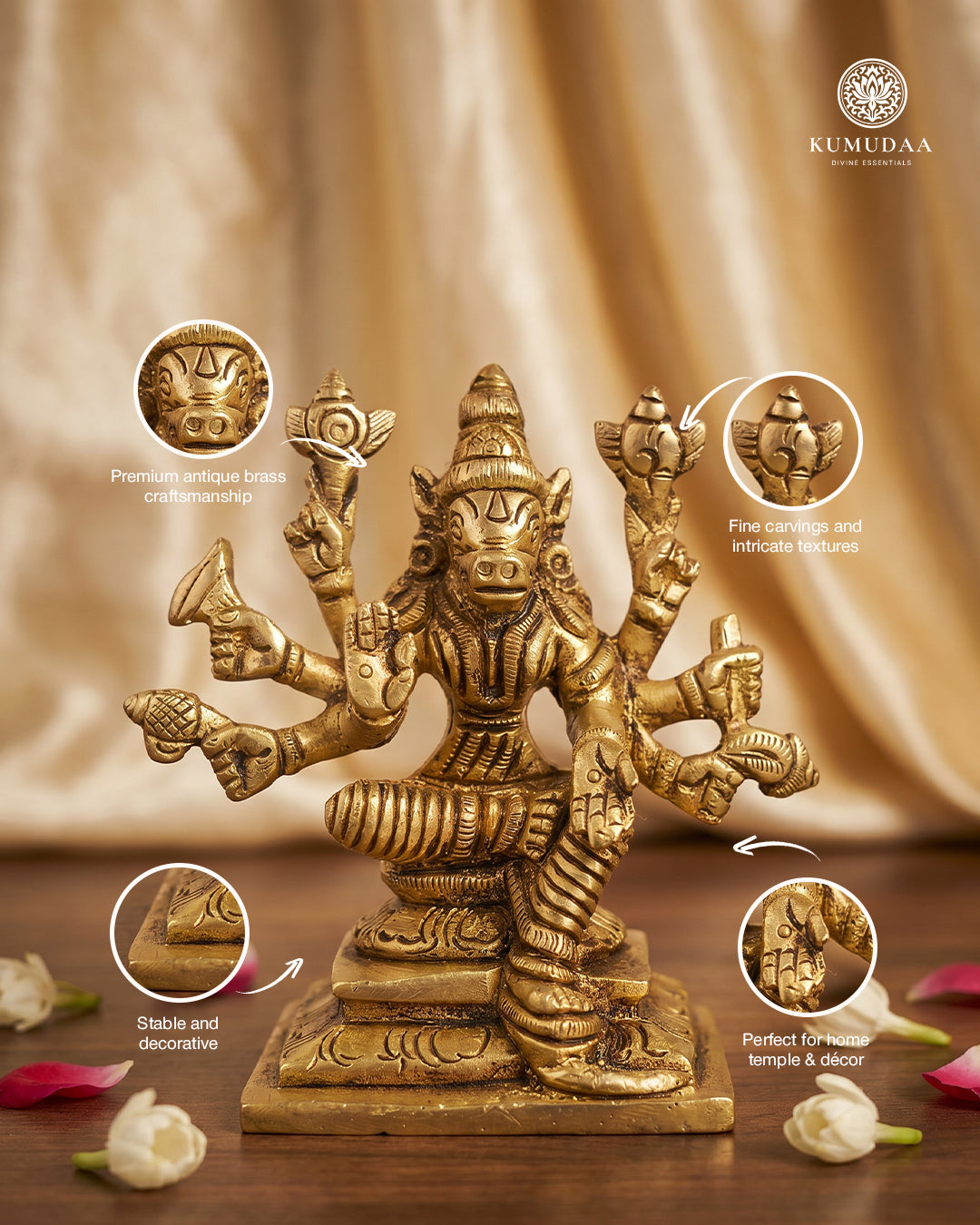 Varahi Devi – Sacred Antique Brass Idol