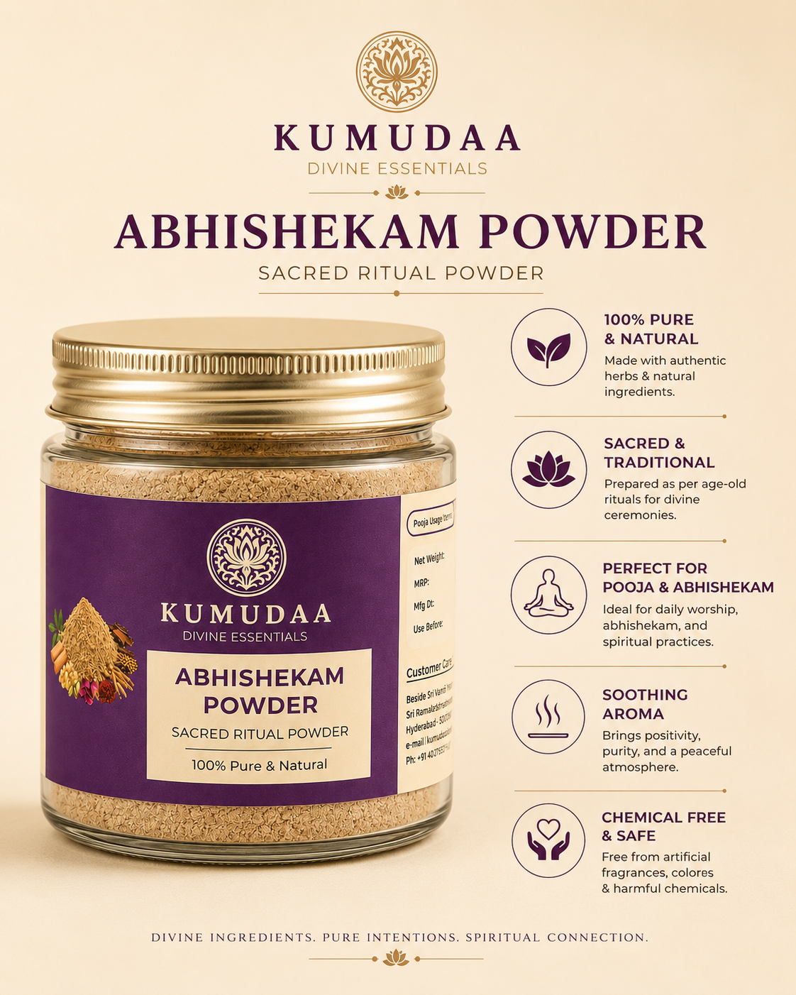 Kumudaa Abhishekam Powder