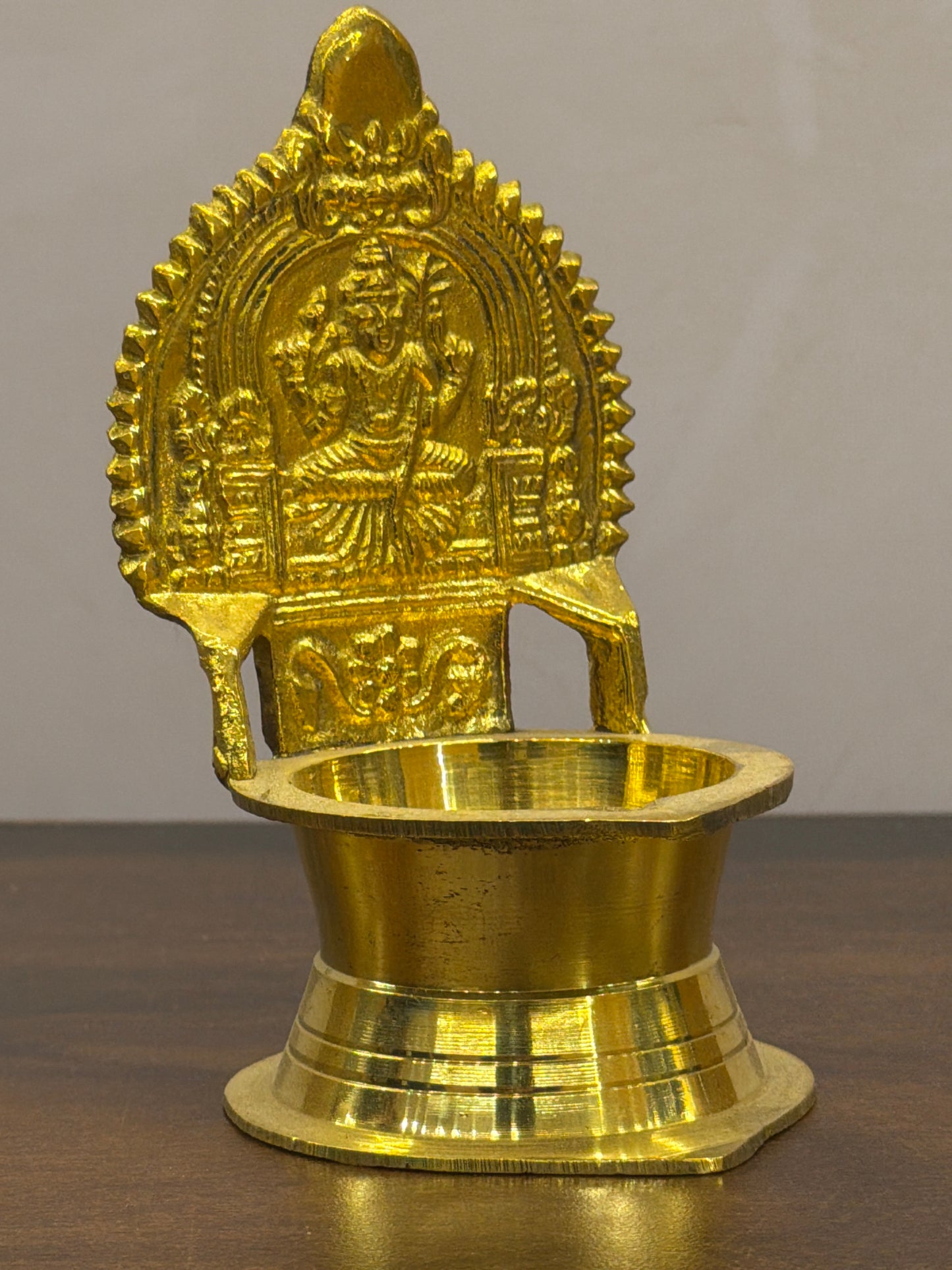 Brass Lakshmi Diya – 5 inches