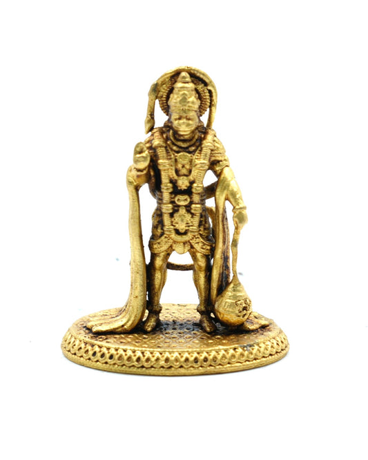 Hanuman Standing – 3D Finish Brass Idol (2 Inches)