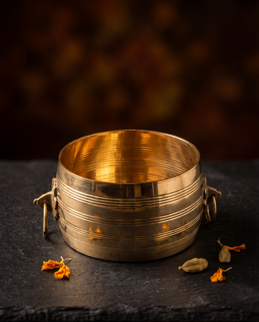 Pure brass medium gangalam shape bowl