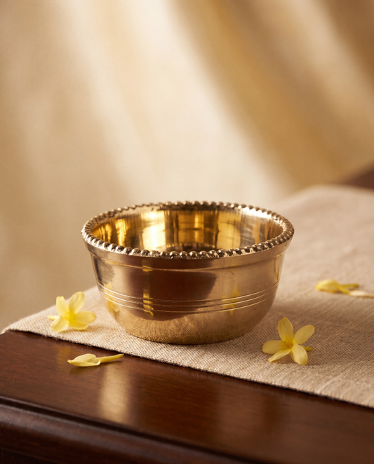 Handcrafted Brass Bowl – Minimal Sacred Utility Bowl - 2 inches