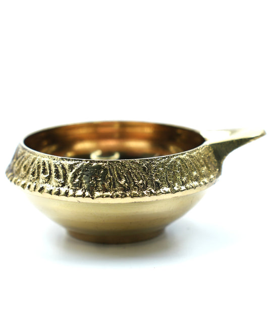 Brass Pooja Oil Bowl (Diya Container) - 1 inch