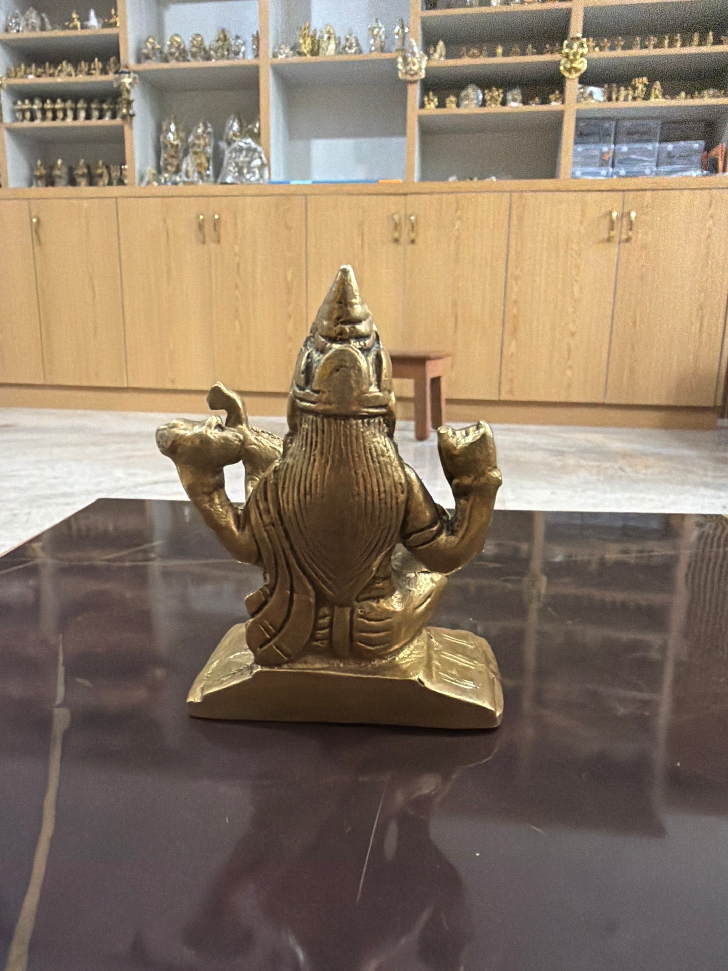 Saraswati gold finish (4 inches )