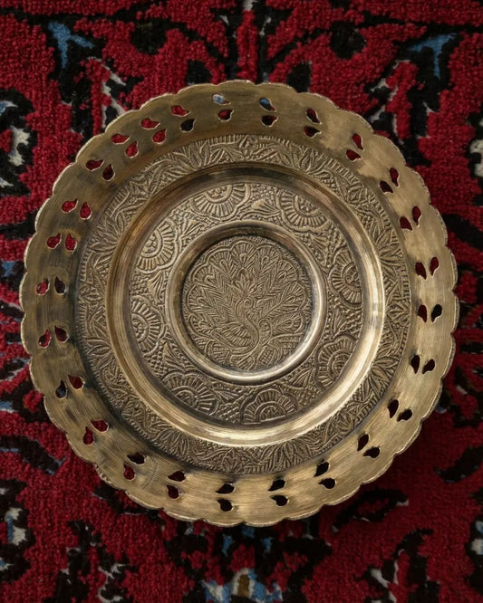 brass antique touch bowl