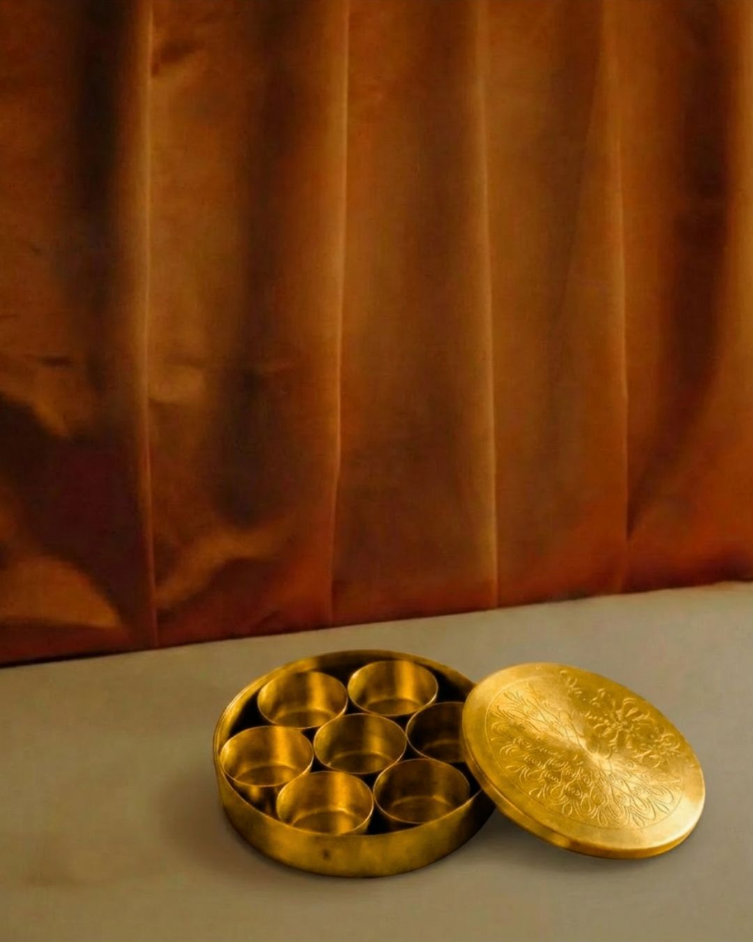 Small size brass dibba/box