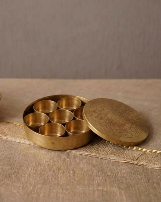 Small size brass dibba/box