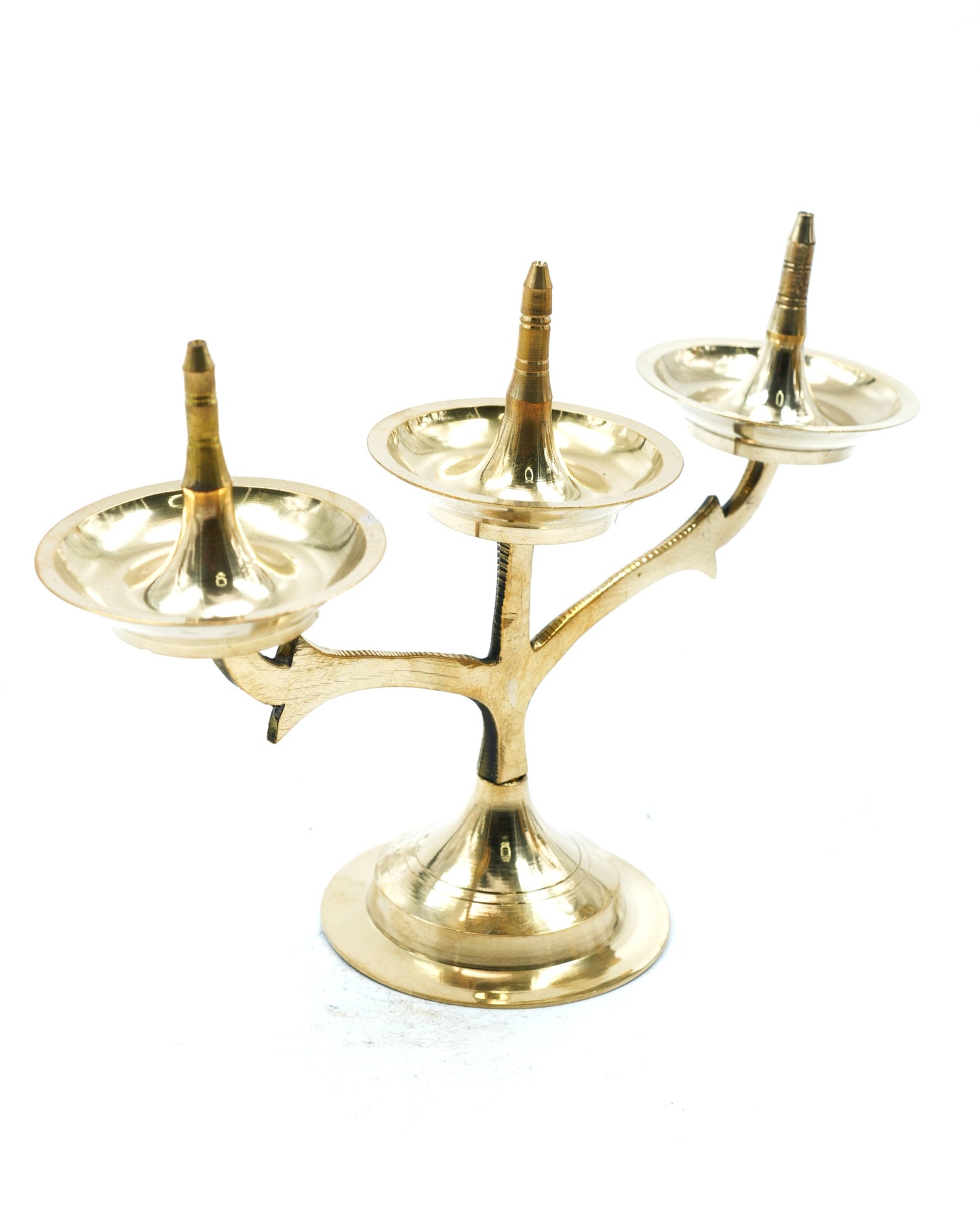3 in 1 brass diya