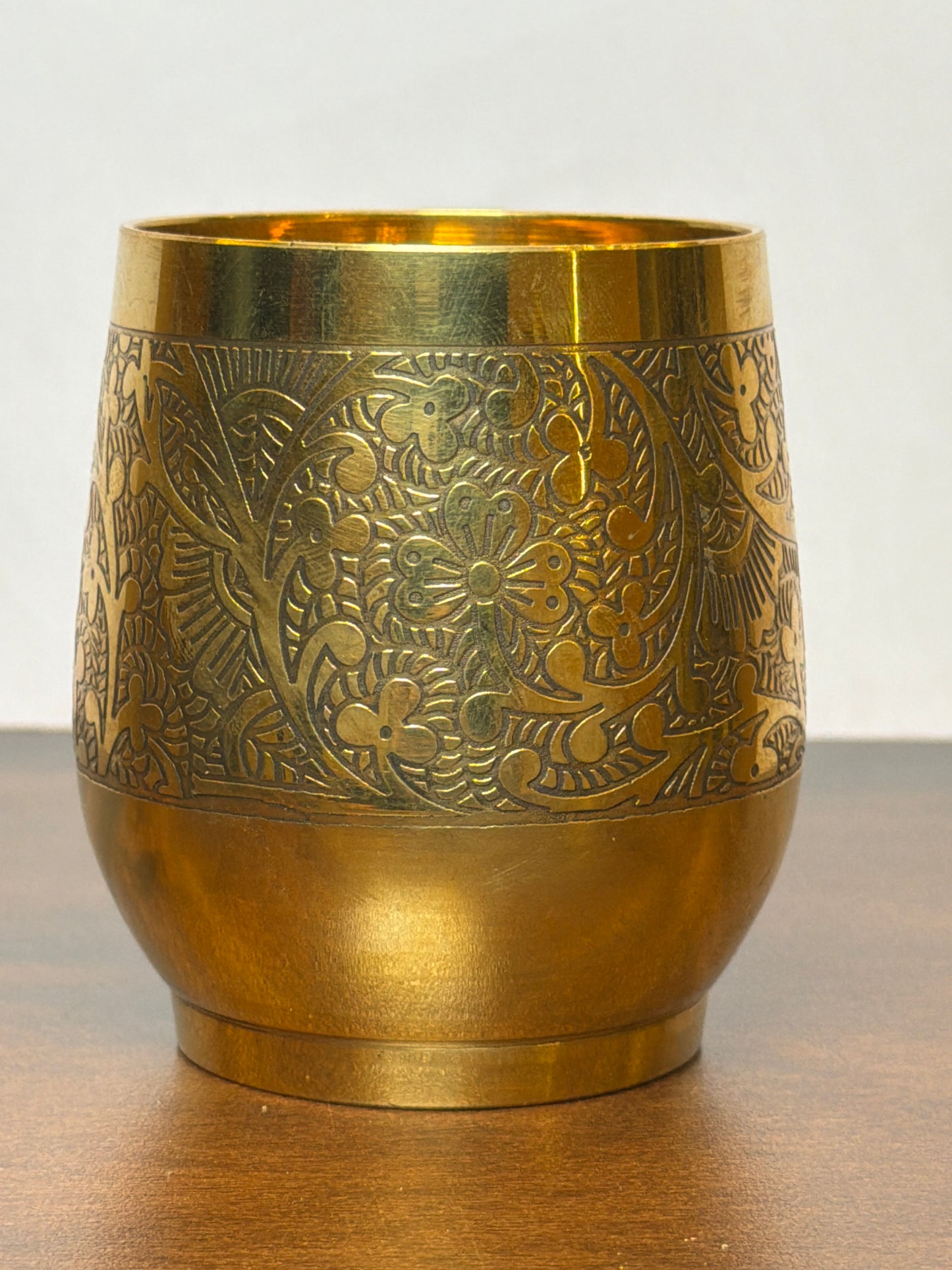 Handcrafted Brass Glass – 3.5 inches Diameter