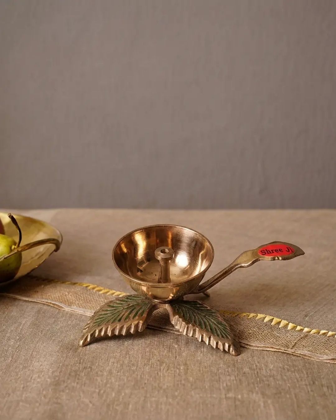 Auspicious bilva Harathi made in pure brass
