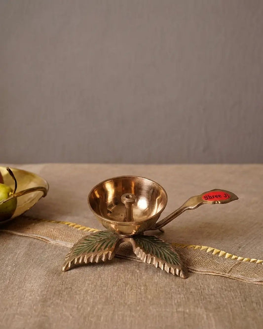 Auspicious bilva Harathi made in pure brass