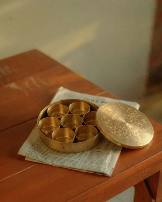 Small size brass dibba/box