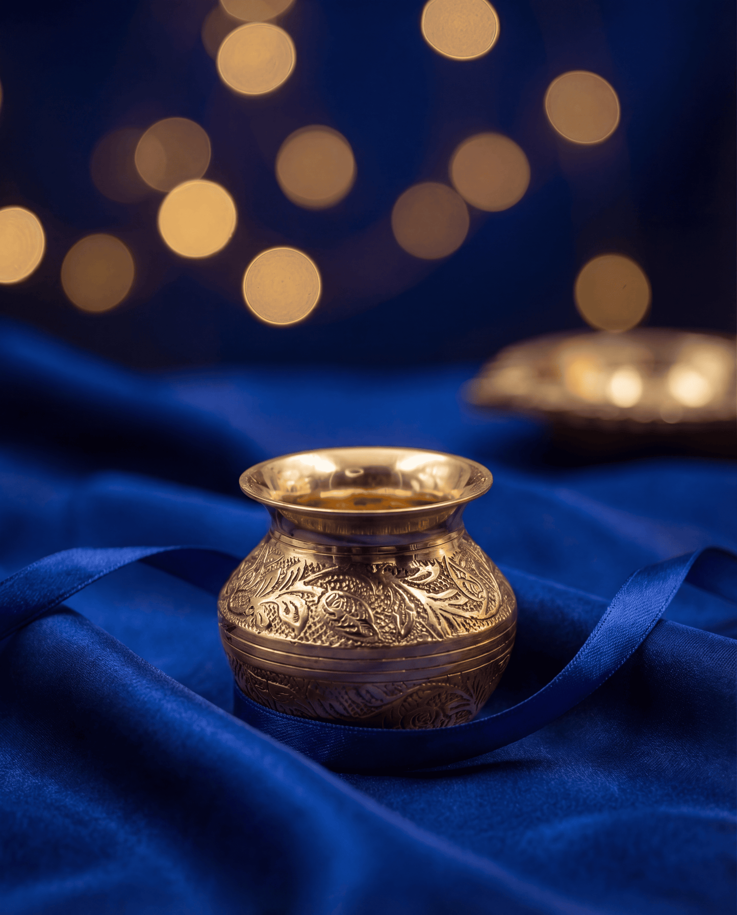 Medium sized brass kalash