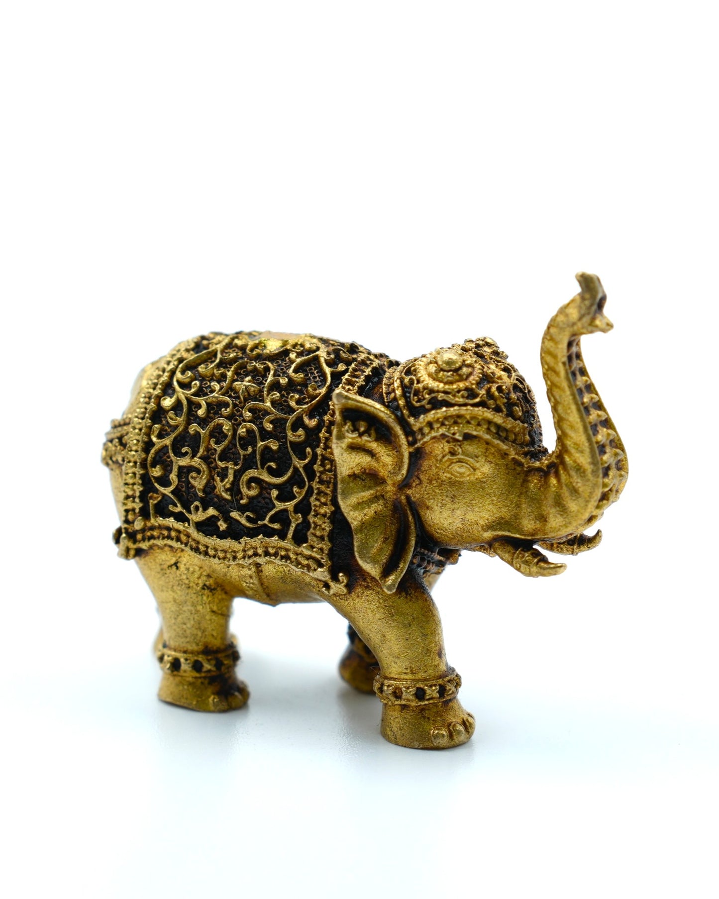 Royal Brass Elephant Figurine Pair - 1 inch