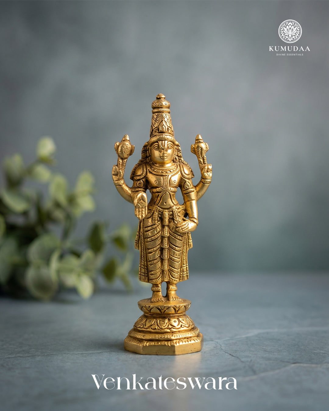 Venkateswara – 3d Finish XS Brass Idol (2 inches)