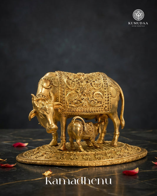 Kamadhenu Gold Finish Idol – 3D Finish