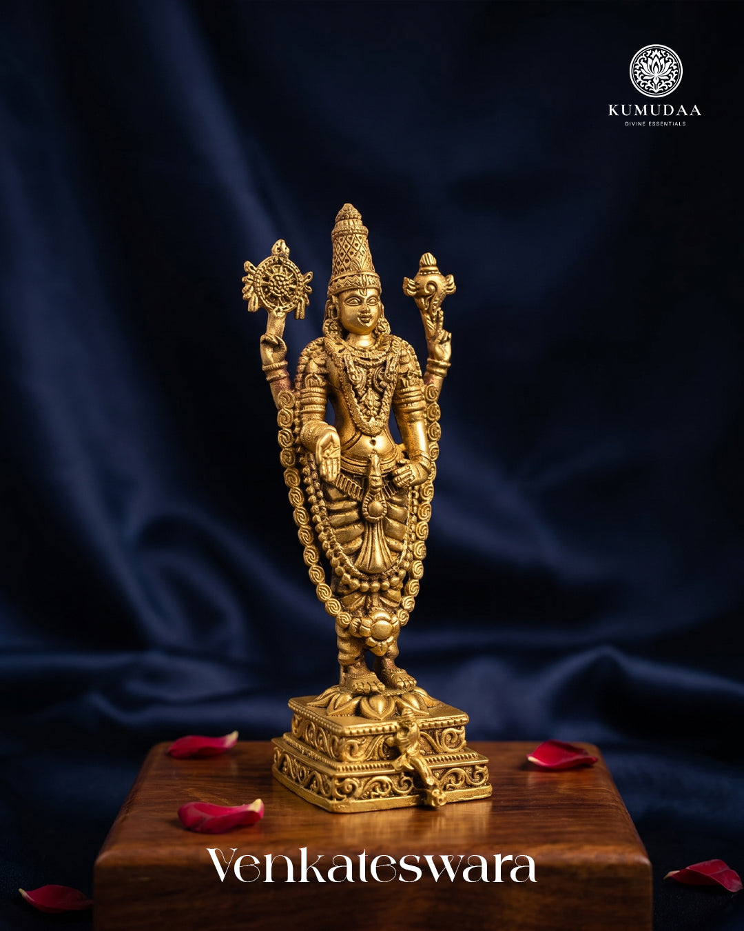 Venkateswara Standing – 3d Brass Idol (5 inches)
