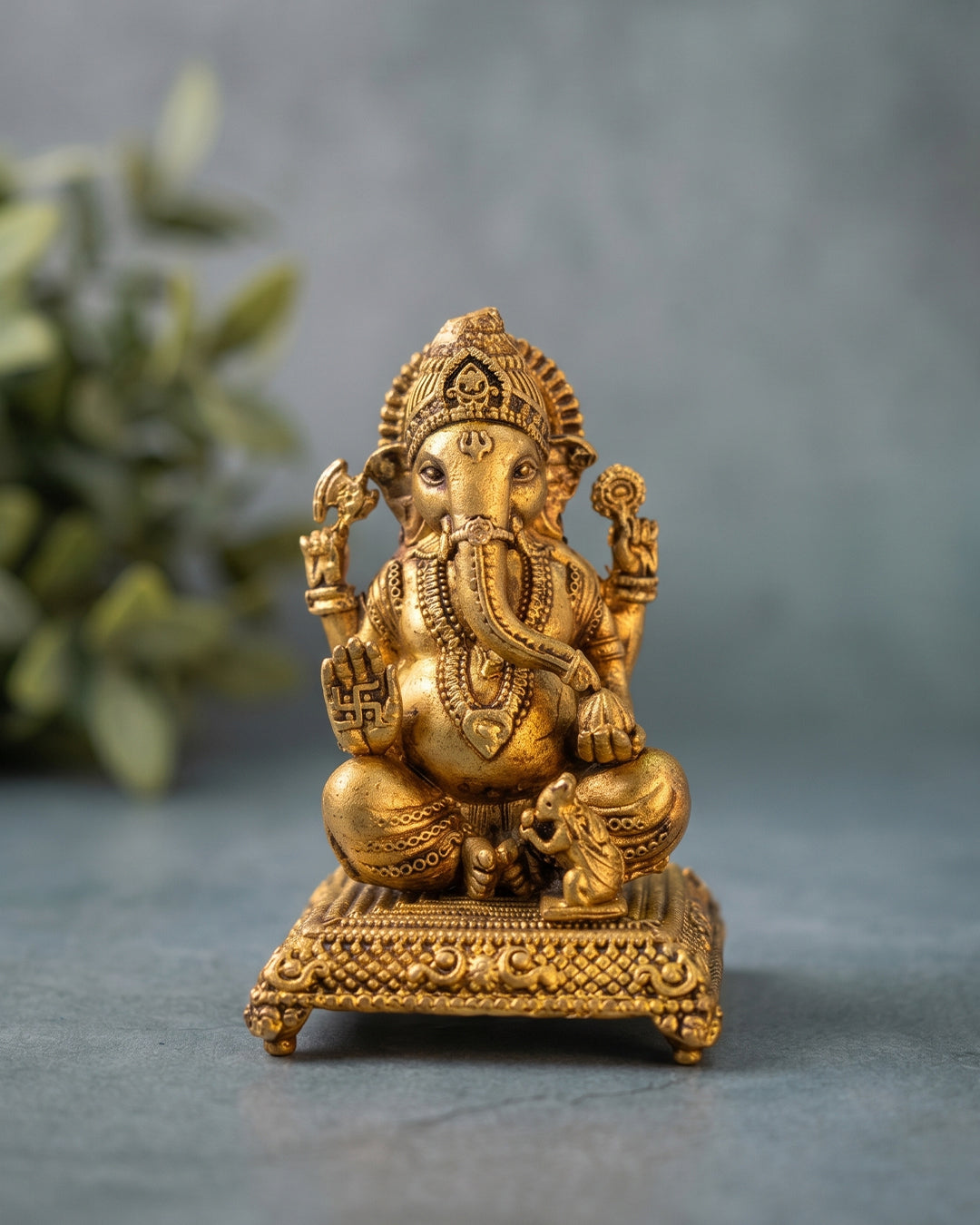Ganesha Sitting – 3 Inches 3D Finish Idol