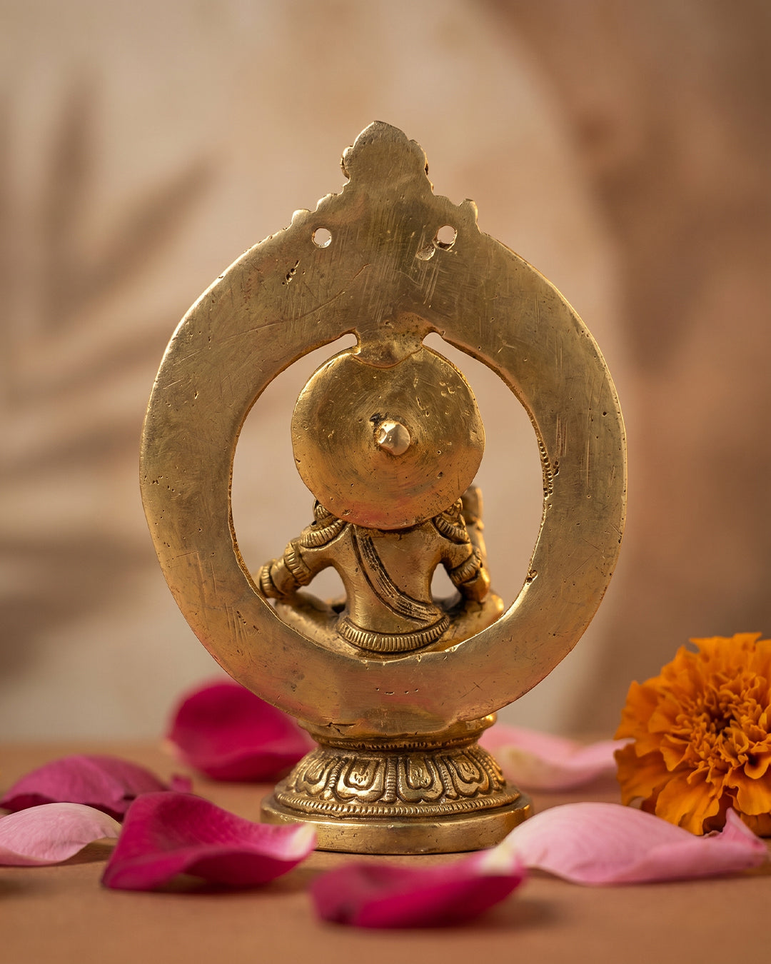 Ayyappa – Antique Gold Finish Brass Idol