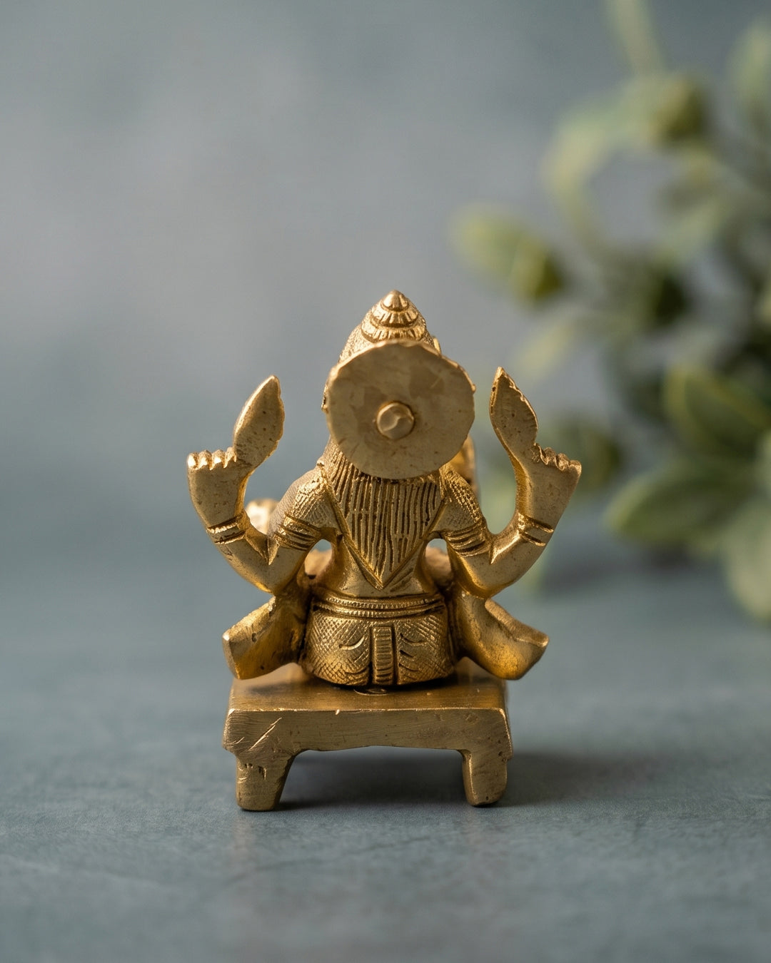 Lakshmi Devi on Base – Gold Finish Idol (3 Inches)