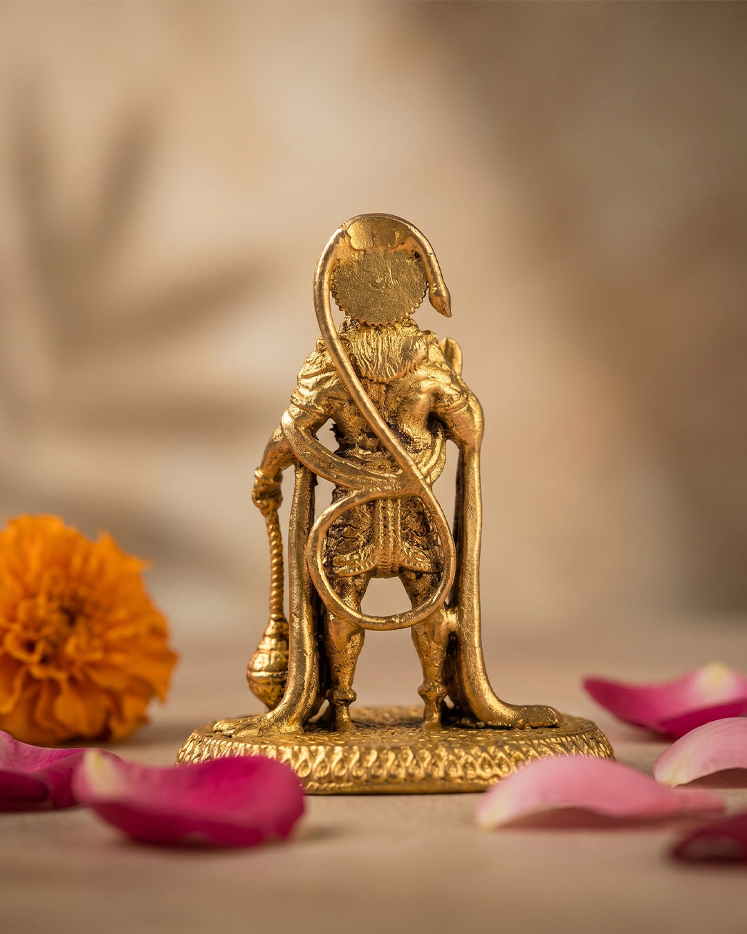 Hanuman Standing – 3D Finish Brass Idol (2 Inches)