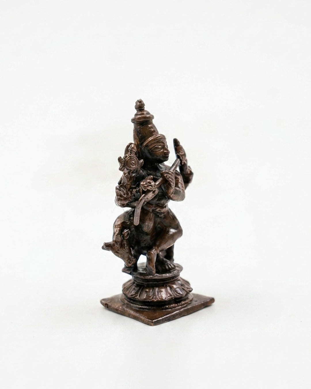 KRISHNA  – Antique Copper Divine Idol - 2 inches