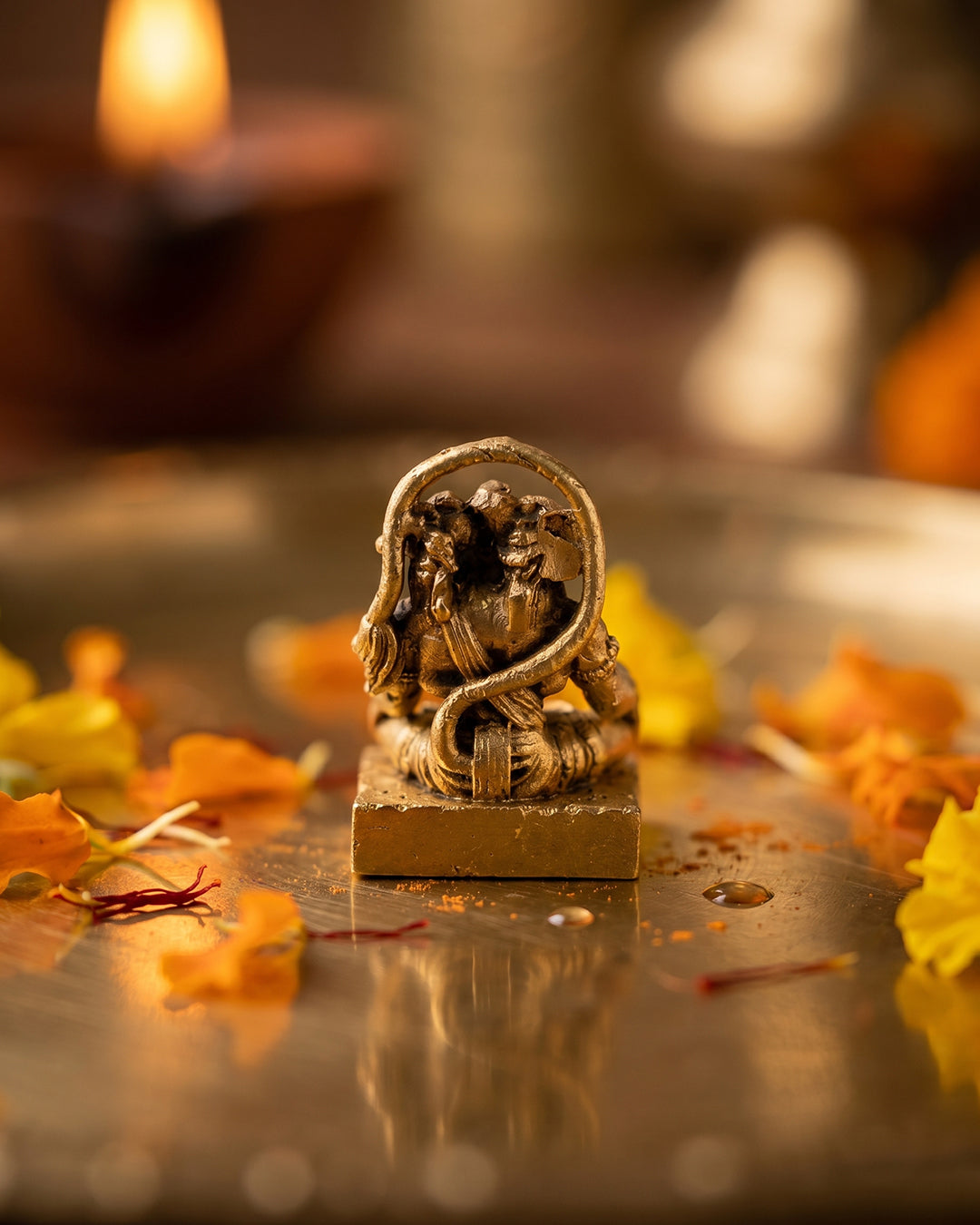 Panchamukha Hanuman – 3D Finish Brass Idol -