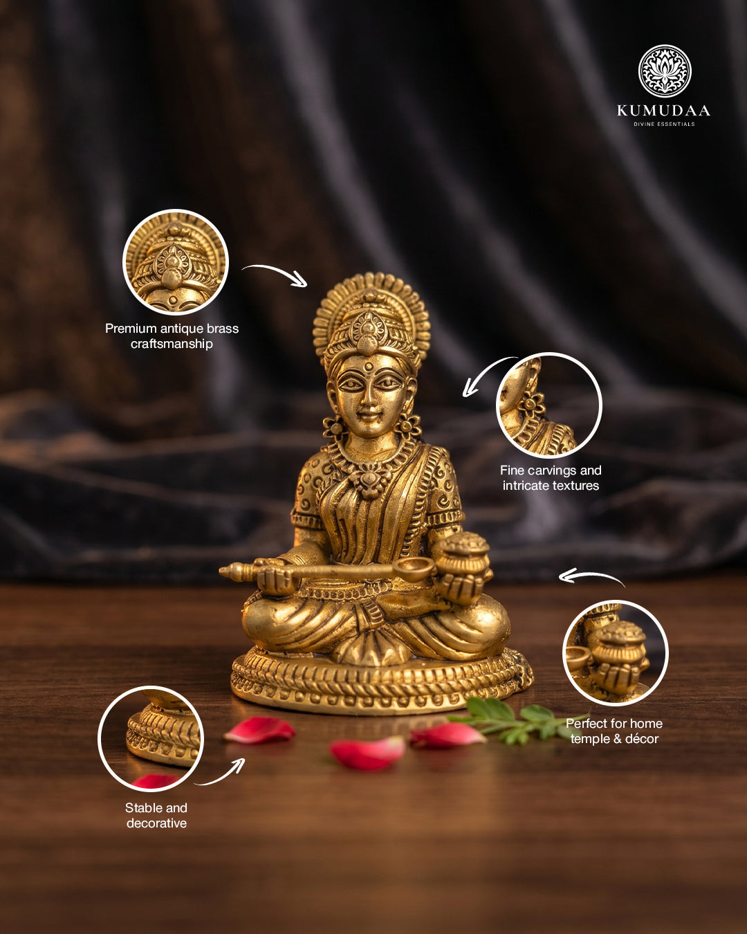 Annapurna Devi 3D Finish ( 3 inches )