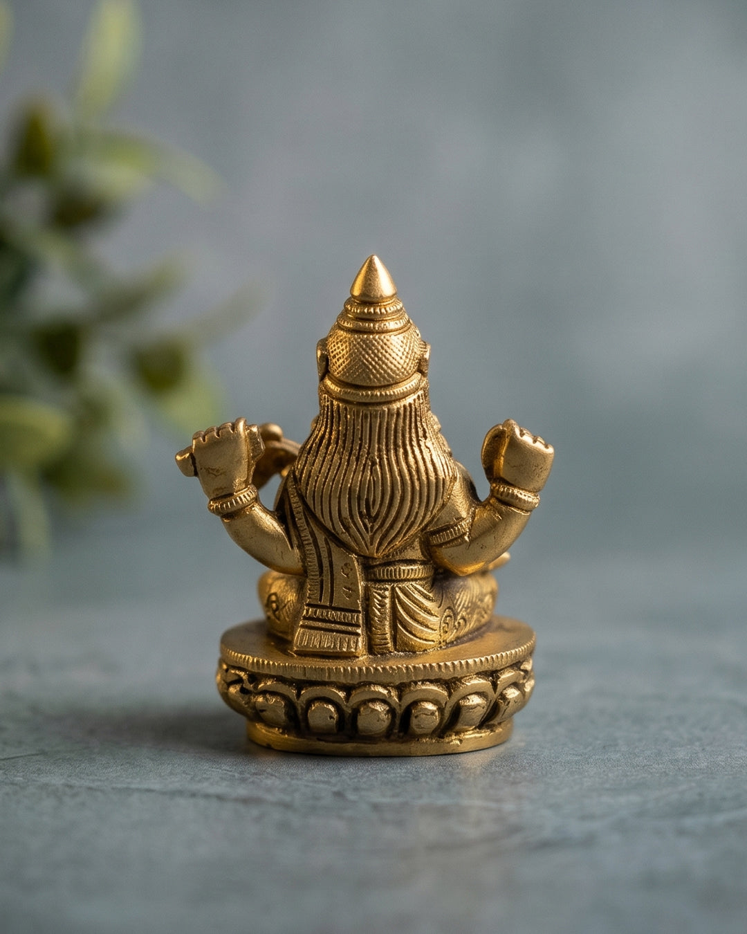 Saraswati Devi Sitting – Gold Finish Idol (2.5 Inches)
