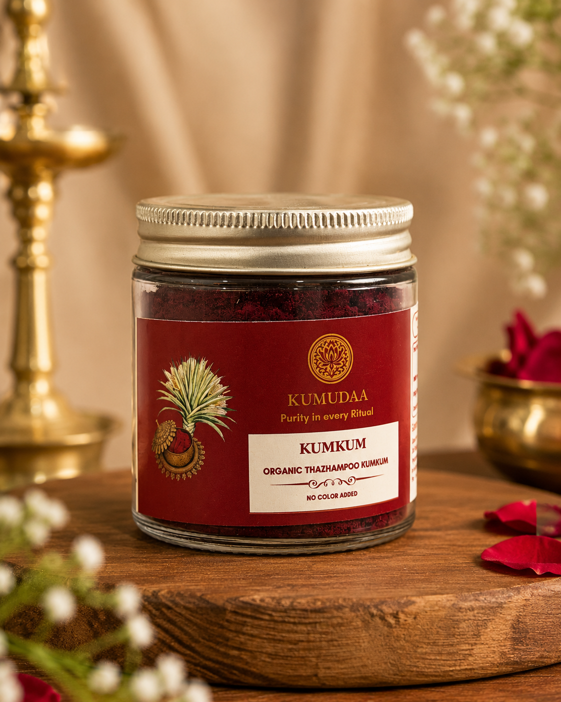 Kumudaa Organic Thazhampoo Kumkum