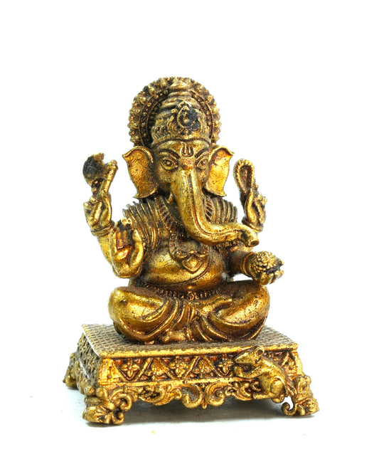 Ganesh Sitting – 2 Inches 3D Finish Idol