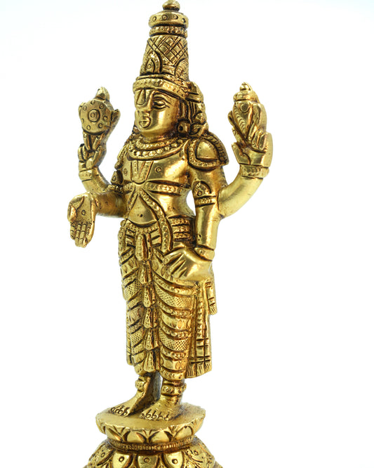 Venkateswara – 3d Finish XS Brass Idol (2 inches)