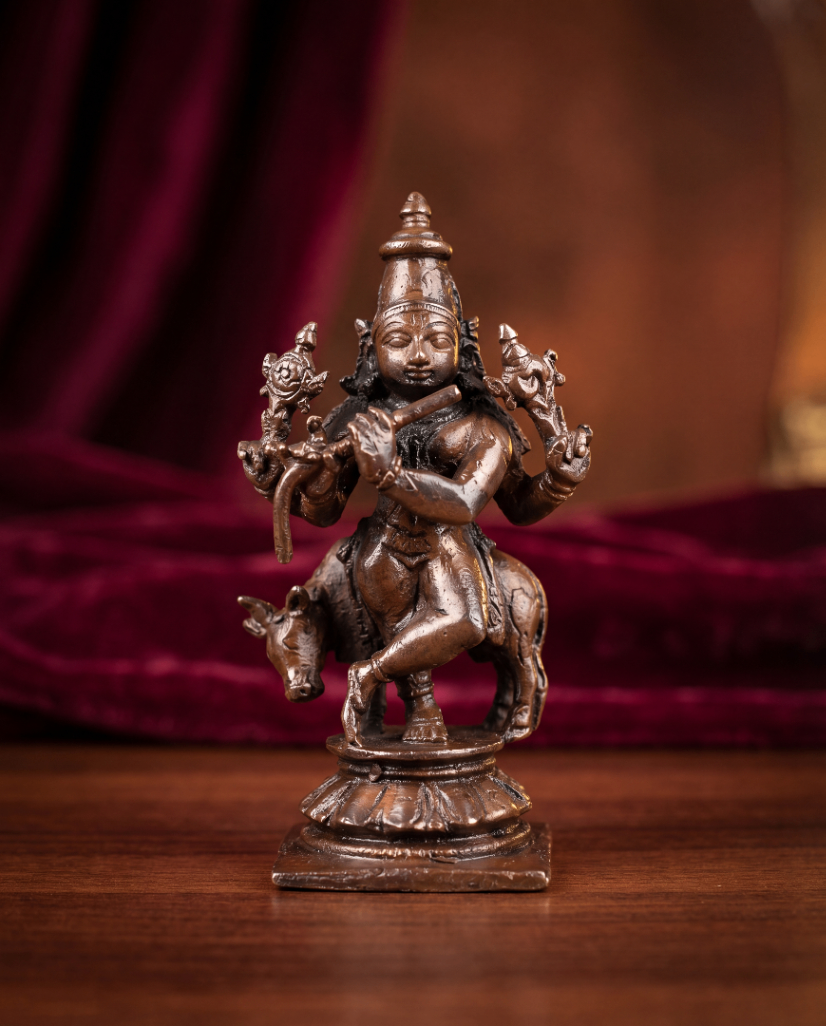 Krishna with Flute 3D Finish