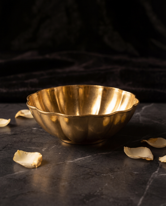 Classic Brass Pooja Bowl – Handcrafted Minimal Katori