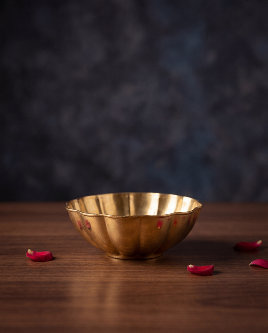 Classic Brass Pooja Bowl – Handcrafted Minimal Katori