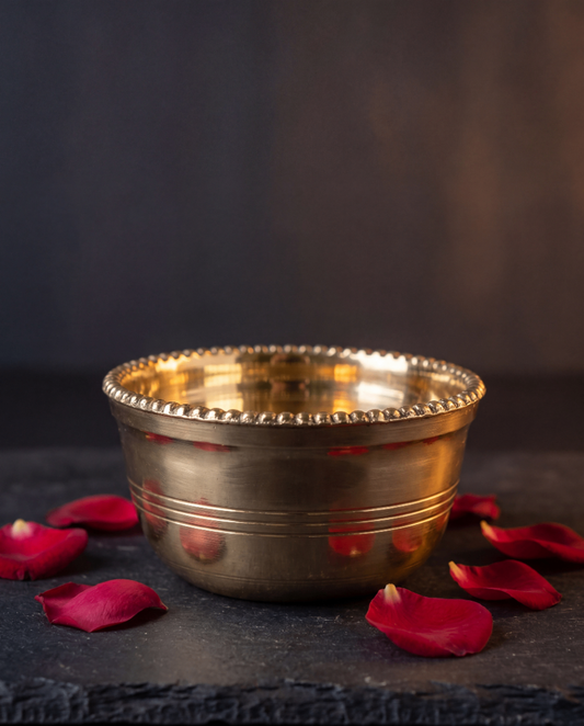 Handcrafted Brass Bowl – Minimal Sacred Utility Bowl - 2 inches