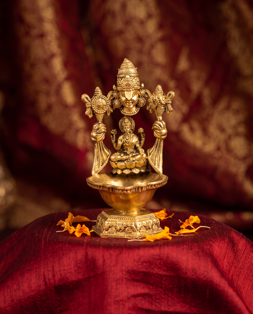 Brass Lakshmi Arch Diya – 3 inches